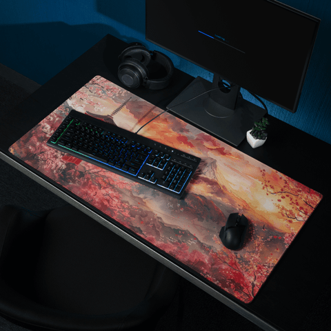 Tapis De Souris Japonais Aquarelle Mont Fuji - La Planète Gaming