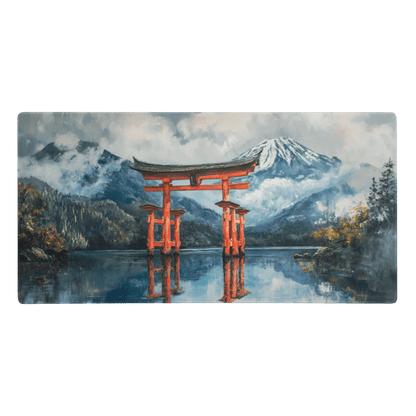 Tapis De Souris Japonais Aquarelle Torii - La Planète Gaming