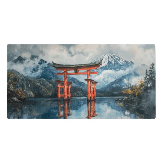 Tapis De Souris Japonais Aquarelle Torii - La Planète Gaming