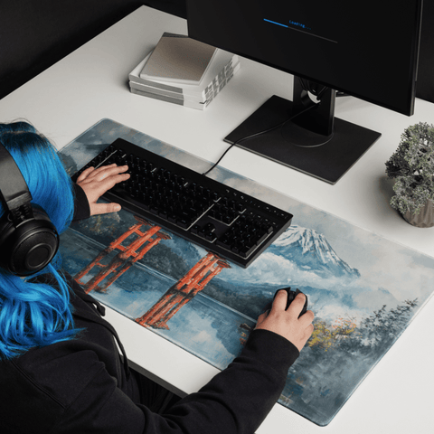 Tapis De Souris Japonais Aquarelle Torii - La Planète Gaming