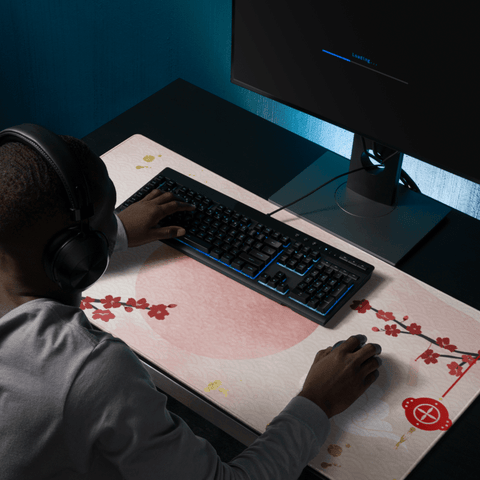 Tapis De Souris Japonais Branches Sakura - La Planète Gaming