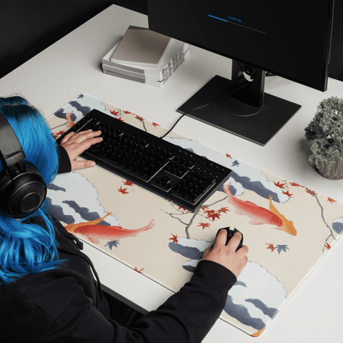 Tapis De Souris Japonais Carpes Koï Traditionnel - La Planète Gaming