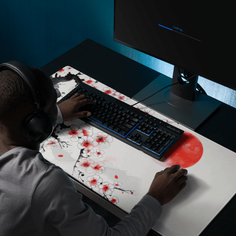 Tapis de Souris Japonais Cerisiers - La Planète Gaming