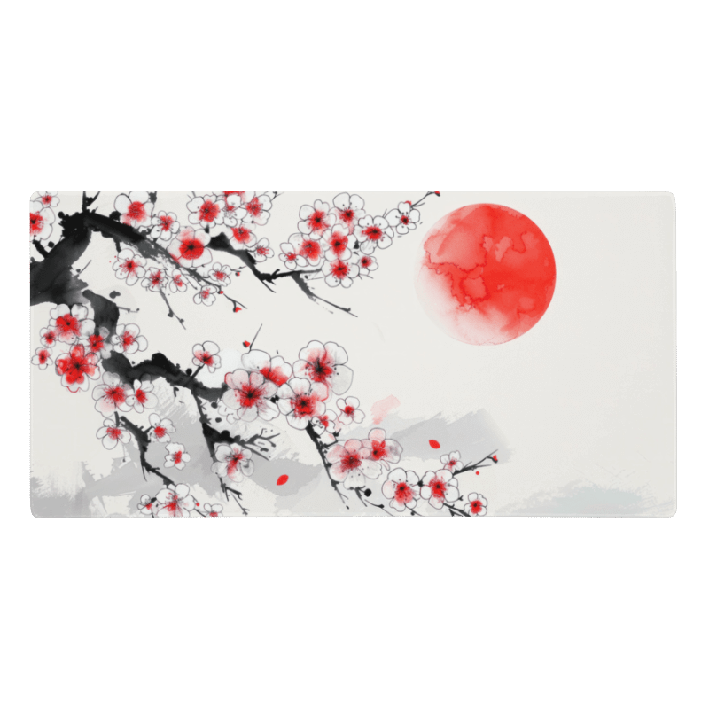 Tapis de Souris Japonais Cerisiers - La Planète Gaming