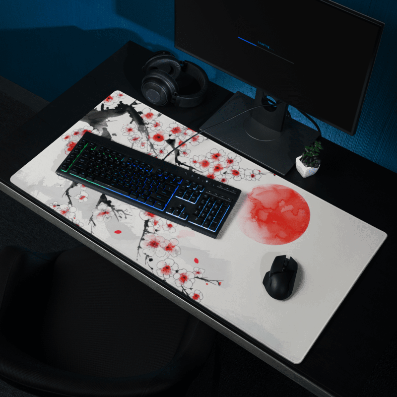 Tapis de Souris Japonais Cerisiers - La Planète Gaming