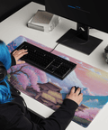 Tapis De Souris Japonais Cerisiers Village Traditionnel - La Planète Gaming