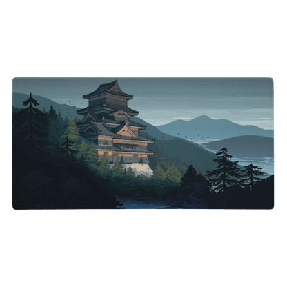 Tapis De Souris Japonais Château Samouraï Pixel - La Planète Gaming
