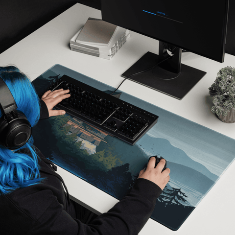 Tapis De Souris Japonais Château Samouraï Pixel - La Planète Gaming