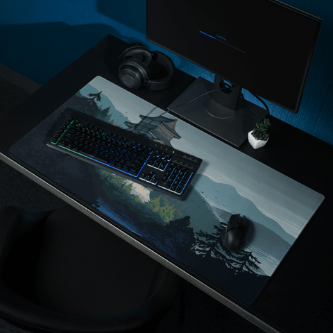 Tapis De Souris Japonais Château Samouraï Pixel - La Planète Gaming