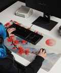 Tapis De Souris Japonais Fleurs De Cerisier Rouge - La Planète Gaming