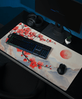 Tapis De Souris Japonais Fleurs De Cerisier Rouge - La Planète Gaming