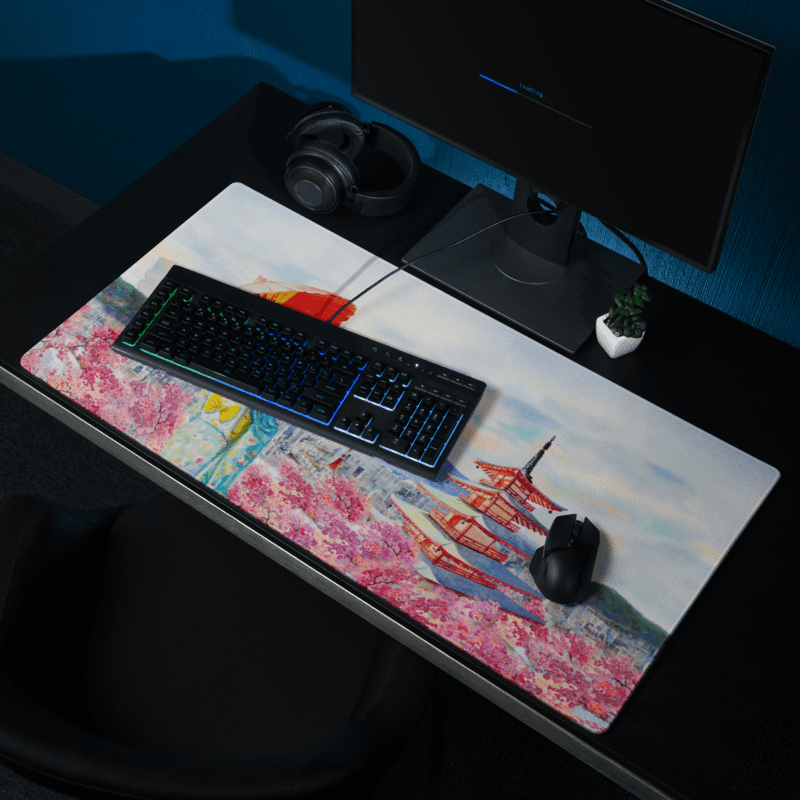 Tapis De Souris Japonais Geisha Aquarelle - La Planète Gaming