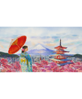 Tapis De Souris Japonais Geisha Aquarelle - La Planète Gaming