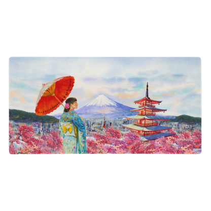 Tapis De Souris Japonais Geisha Aquarelle - La Planète Gaming