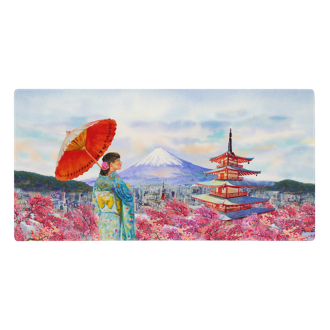 Tapis De Souris Japonais Geisha Aquarelle - La Planète Gaming