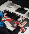 Tapis De Souris Japonais Grues Sakura - La Planète Gaming