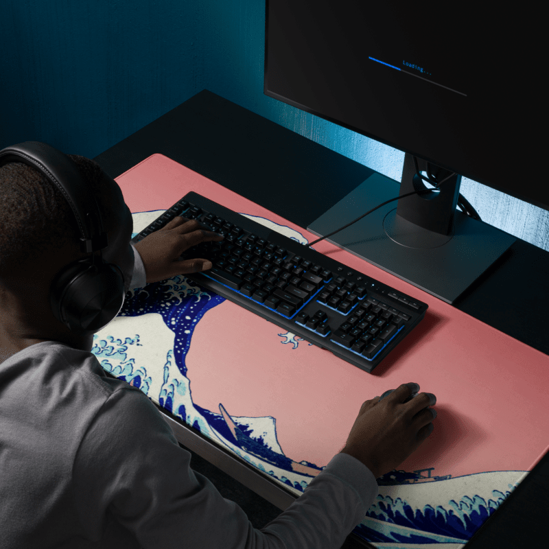 Tapis De Souris Japonais La Grande Vague - La Planète Gaming