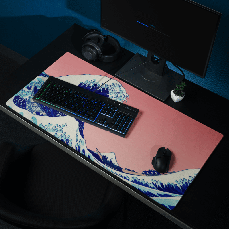 Tapis De Souris Japonais La Grande Vague - La Planète Gaming
