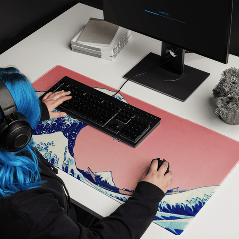 Tapis De Souris Japonais La Grande Vague - La Planète Gaming