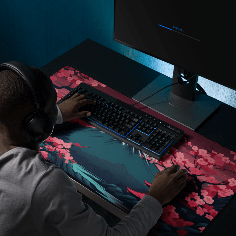 Tapis De Souris Japonais Mont Fuji Nuit Mystique - La Planète Gaming