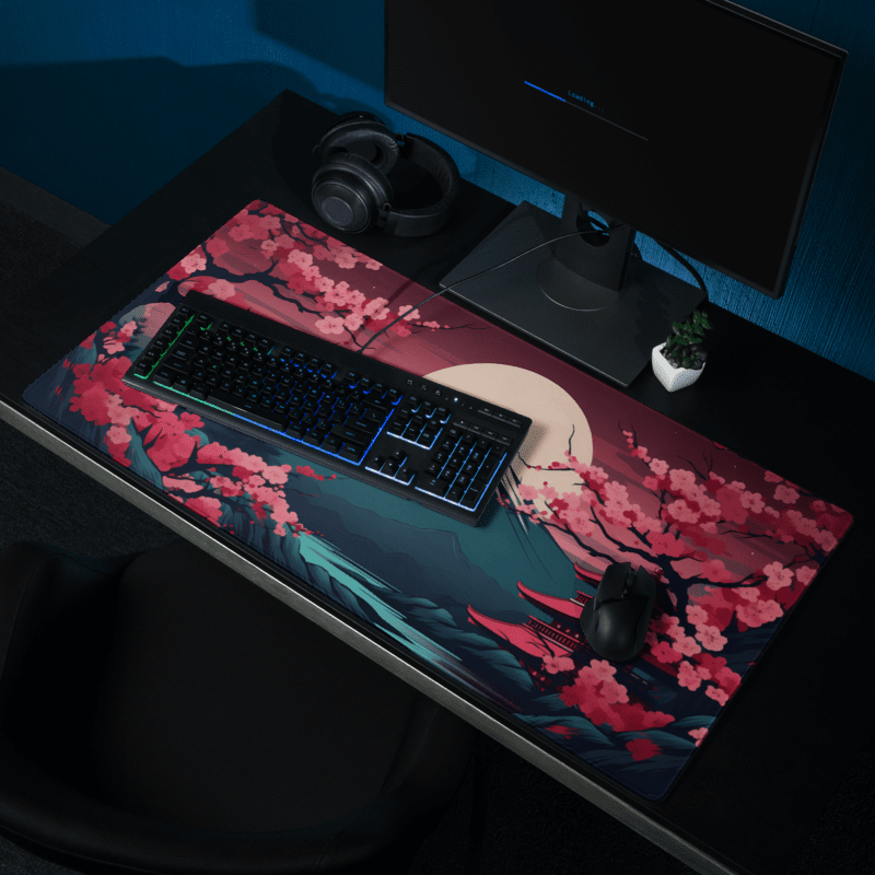 Tapis De Souris Japonais Mont Fuji Nuit Mystique - La Planète Gaming