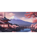 Tapis de Souris Japonais Mont Fuji Pagode - La Planète Gaming