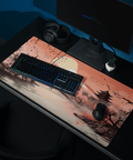 Tapis De Souris Japonais Mont Fuji Soleil Rose - La Planète Gaming