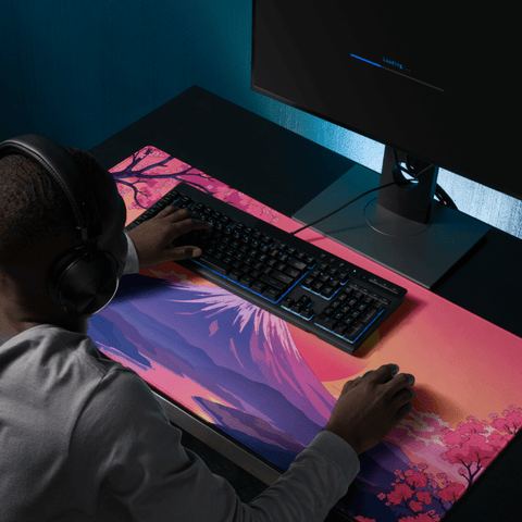 Tapis de Souris Japonais Mont Fuji Sunset - La Planète Gaming