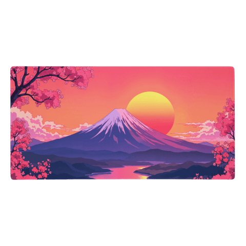 Tapis de Souris Japonais Mont Fuji Sunset - La Planète Gaming