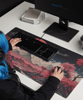 Tapis De Souris Japonais Montagne Cerisiers - La Planète Gaming