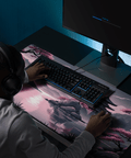 Tapis de Souris Japonais Pagode Cerisiers - La Planète Gaming