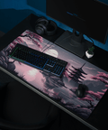 Tapis de Souris Japonais Pagode Cerisiers - La Planète Gaming