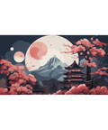 Tapis De Souris Japonais Pagode Mont Fuji - La Planète Gaming