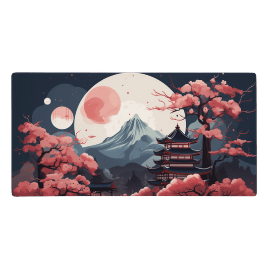 Tapis De Souris Japonais Pagode Mont Fuji - La Planète Gaming