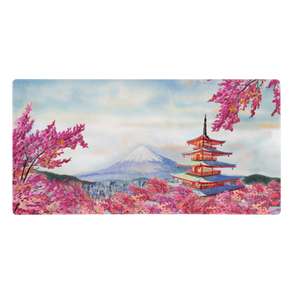 Tapis De Souris Japonais Paysage Aquarelle - La Planète Gaming