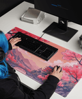 Tapis de Souris Japonais Paysage Cerisiers - La Planète Gaming