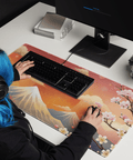 Tapis De Souris Japonais Paysage Mont Fuji Cerisiers - La Planète Gaming