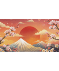 Tapis De Souris Japonais Paysage Mont Fuji Cerisiers - La Planète Gaming