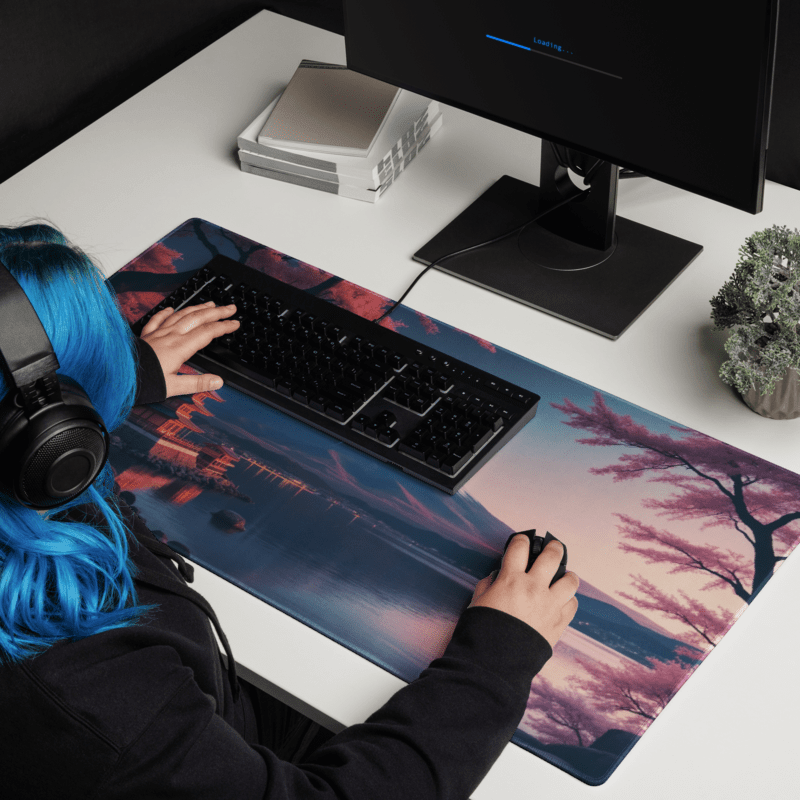 Tapis de Souris Japonais Paysage Mont Fuji Lac - La Planète Gaming