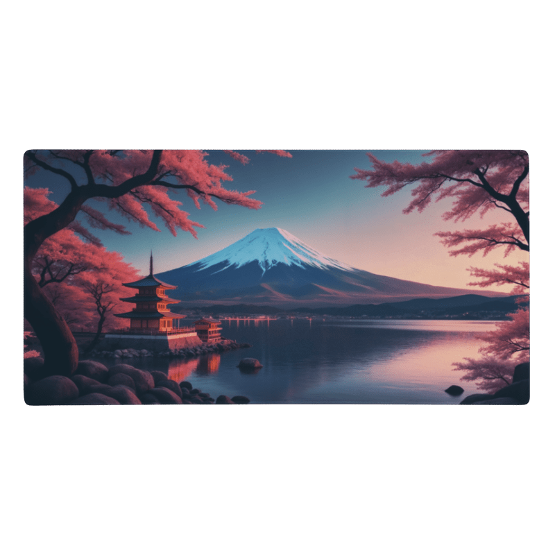 Tapis de Souris Japonais Paysage Mont Fuji Lac - La Planète Gaming