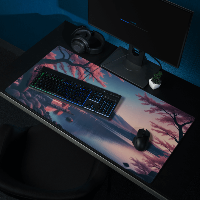 Tapis de Souris Japonais Paysage Mont Fuji Lac - La Planète Gaming
