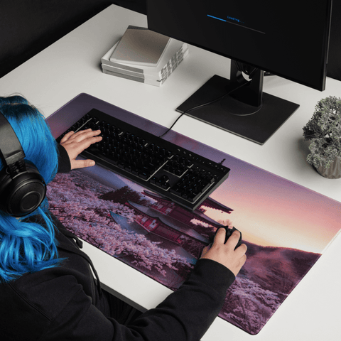 Tapis De Souris Japonais Paysage Mont Fuji Sakura - La Planète Gaming