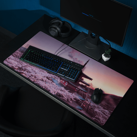 Tapis De Souris Japonais Paysage Mont Fuji Sakura - La Planète Gaming