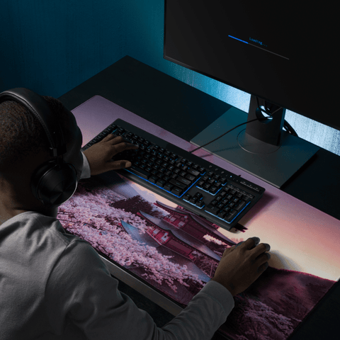 Tapis De Souris Japonais Paysage Mont Fuji Sakura - La Planète Gaming