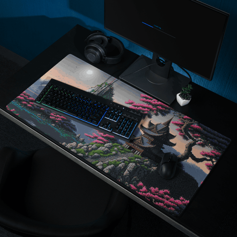 Tapis De Souris Japonais Paysage Zen Pixel - La Planète Gaming