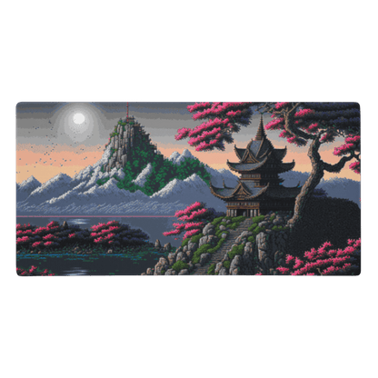 Tapis De Souris Japonais Paysage Zen Pixel - La Planète Gaming