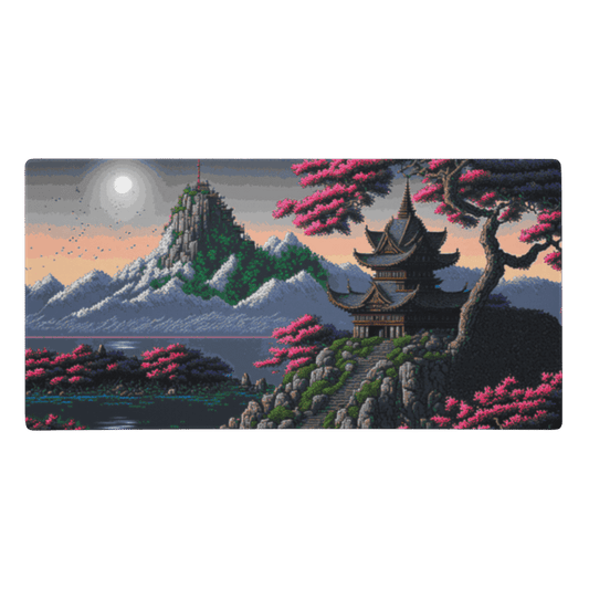 Tapis De Souris Japonais Paysage Zen Pixel - La Planète Gaming
