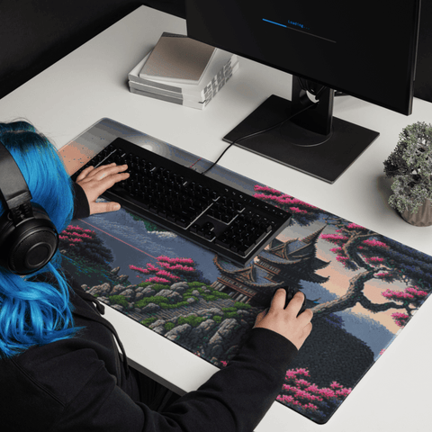 Tapis De Souris Japonais Paysage Zen Pixel - La Planète Gaming