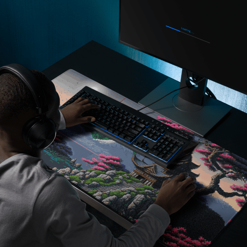 Tapis De Souris Japonais Paysage Zen Pixel - La Planète Gaming