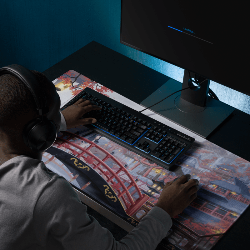 Tapis De Souris Japonais Pont Sakura Impérial - La Planète Gaming